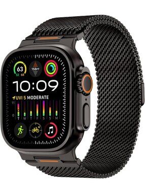 Stylish Milanese Loop Magnetic Stainless Steel Band for Apple Watch 49/46/45mm